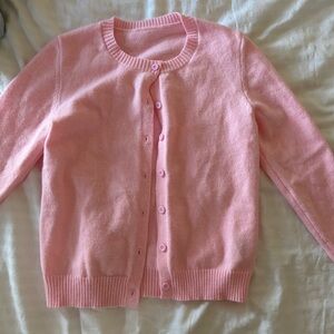 Women's Pink Cardigan Sweater